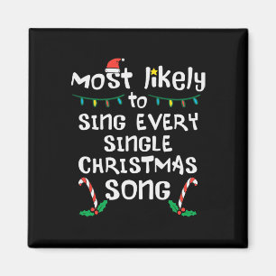 Hoogstwaarschijnlijk Zingen Elke Kerst Liedje Kers Magneet