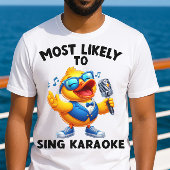 Hoogstwaarschijnlijk zingen Karaoke Funny Cruise S T-shirt