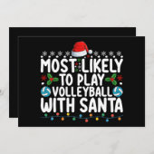 Hoogstwaarschijnlijk zult u volleybal spelen met K Kaart (Voorkant / Achterkant)