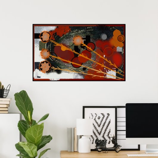 hoogte - Abstract Poster (Thuiskantoor)