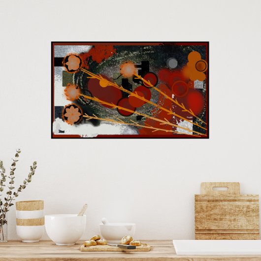 hoogte - Abstract Poster (Keuken)