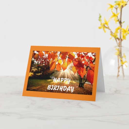 HOOGTE (AUTUMN OF HERFST) OP DE TWEEDE DAG VOOR U KAART (Gele Bloem)