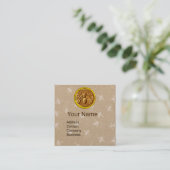 HOOGTE, BEEKEEPEN, BEEKEEPER Kraft Paper Vierkante Visitekaartje (Staand voorkant)