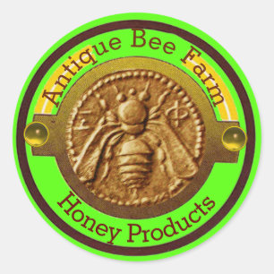HOOGTE / BEEKEEPER BEEKEEPER lichtgroen Ronde Sticker