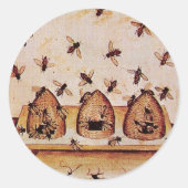 HOOGTE, BEEKEEPER BEEKEEPLEVERING RONDE STICKER (Voorkant)