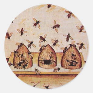 HOOGTE, BEEKEEPER BEEKEEPLEVERING RONDE STICKER