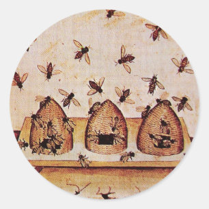 HOOGTE, BEEKEEPER BEELDLEVERING RONDE STICKER