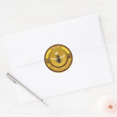 HOOGTE/BEEKEEPER CIRCLE MONOGRAM RONDE STICKER (Envelop)