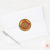 HOOGTE/BEEKEEPER RODE WAXSEAL RONDE STICKER (Envelop)