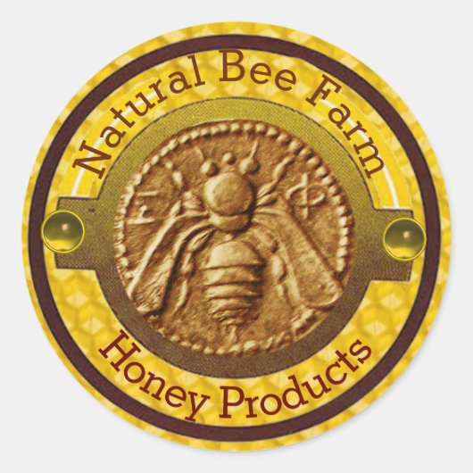 HOOGTE/BEEKEEPER RONDE STICKER (Voorkant)