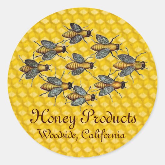 HOOGTE/BEEKEEPER RONDE STICKER (Voorkant)