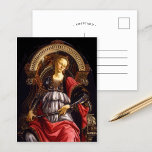 Hoogte | Botticelli Briefkaart<br><div class="desc">Fortitude (1470) van de Italiaanse renaissance kunstenaar Sandro Botticelli. Dit oorspronkelijke werk is tempera op het panel, van een set van zeven schilderijen die Virtues vertegenwoordigen en die bedoeld zijn om het Tribunaal van Palazzo della Signoria in Florence te versieren. Gebruik de ontwerphulpmiddelen om douanetekst toe te voegen of het...</div>