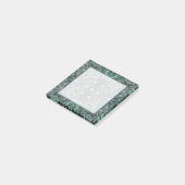 Hoogte Donkergroene Abstracte Aquarel Kunst Post-it® Notes (Schuin)