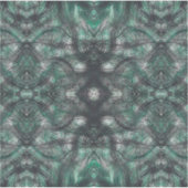 Hoogte Donkergroene Abstracte Aquarel Kunst Sticker (Voorkant)