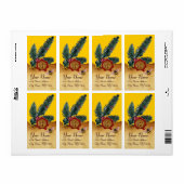 HOOGTE EN PIJNKANK, BEEKEEPER RODE WAXZEE ETIKET (Full Sheet)