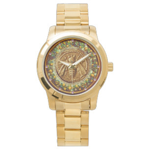 HOOGTE/GEEL GROENE FLORENTINE-VLOEISTONIJN HORLOGE