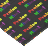 Hoogte hem (regenboogkleuren) tafelkleed (Gekanteld)