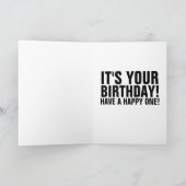 HOOGTE LOVER FUNNY BIRTHDAY WENSKAARTEN KAART (Binnen)