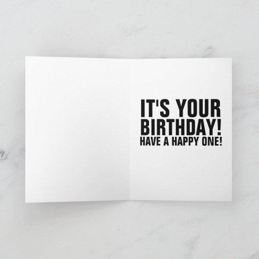 HOOGTE LOVER FUNNY BIRTHDAY WENSKAARTEN KAART (Binnen)