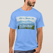 Hoogte op bergen Air Blue Ridge Mountains NC T-shirt (Voorkant)