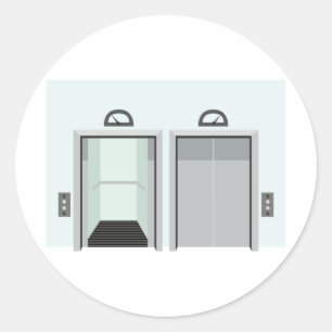 Hoogte Ronde Sticker