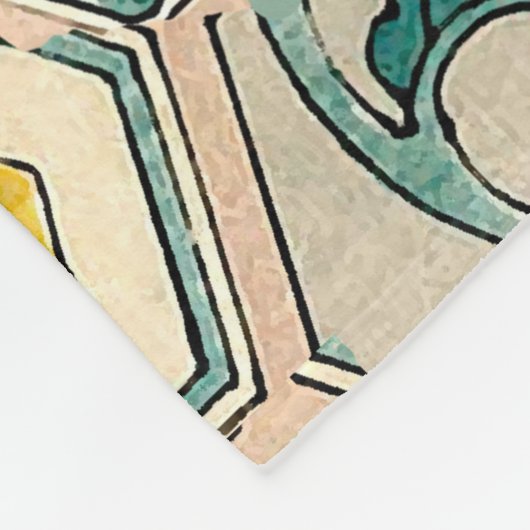 HOOGTE, RUNDEREN, SPRINGSTROMEN FLEECE DEKEN (Hoek)