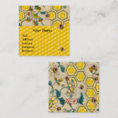 HOOGTE, RUNDEREN, SPRINGSTROMEN VIERKANTE VISITEKAARTJE (Voorkant / Achterkant)