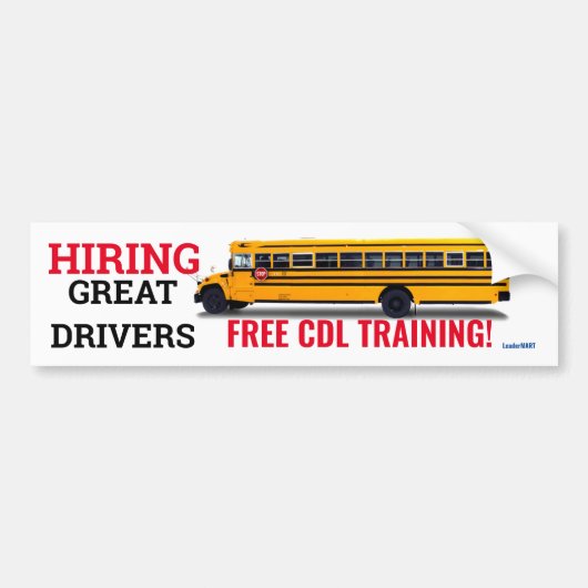 HOOGTE-SCHIJVEN - VRIJE CDL-OPLEIDING - Teken Bumpersticker (Voorkant)