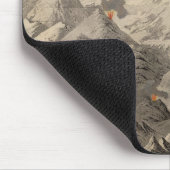 Hoogte van de bergen muismat (Hoek)