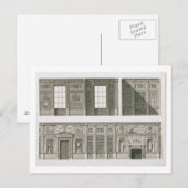 Hoogte van de bibliotheek in Syon House, c.1760-69 Briefkaart (Voorkant / Achterkant)