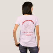 Hoogte van de kersen - Schattige roze esthetisch T T-shirt (Achterkant volledig)