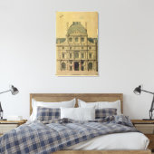 Hoogte van de Pavillon de l'Horloge Canvas Afdruk (Insitu (Slaapkamer))