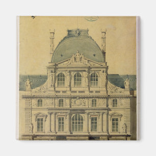 Hoogte van de Pavillon de l'Horloge Magneet