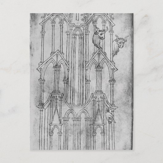 Hoogte van de toren van de kathedraal van Laon Briefkaart (Voorkant)