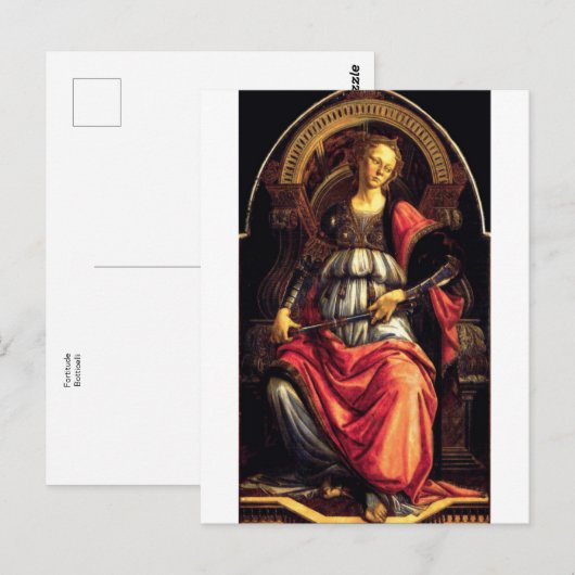 Hoogte van het Botticelli-Briefkaart Briefkaart (Voorkant / Achterkant)