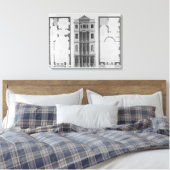 Hoogte van het British Coffee House Canvas Afdruk (Insitu (Slaapkamer))