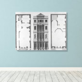 Hoogte van het British Coffee House Canvas Afdruk (Insitu (Houten vloer))