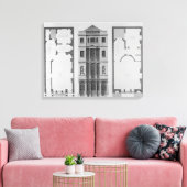 Hoogte van het British Coffee House Canvas Afdruk (Insitu (Woonkamer))