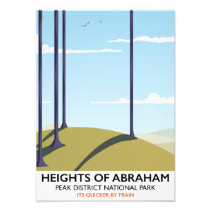 Hoogte van het poster van het district Abraham Pea