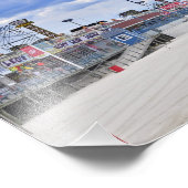 Hoogte van het zeeoppervlak foto afdruk (Hoek)