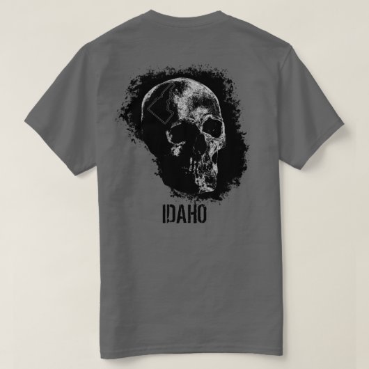 HOOGTE VAN IDAHO T-SHIRT (Design achterkant)