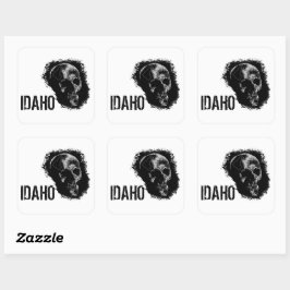 HOOGTE VAN IDAHO VIERKANTE STICKER