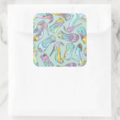 Hoogte Vierkante Sticker (Tas)