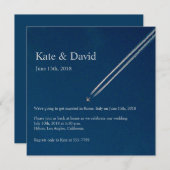 Hoogte Vliegtuig Bestemming Huwelijk Custom Kaart (Voorkant / Achterkant)