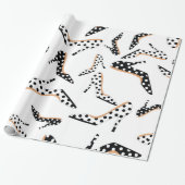 Hoogte witte en zwarte hoogten cadeaupapier (Uitgerold)