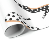 Hoogte witte en zwarte hoogten cadeaupapier (Rol Hoek)