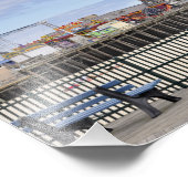 Hoogte zeewater, NJ Amusement Pier Foto Afdruk (Hoek)