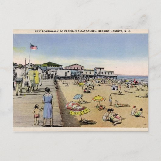 Hoogte zeewater, NJ Briefkaart (Voorkant)