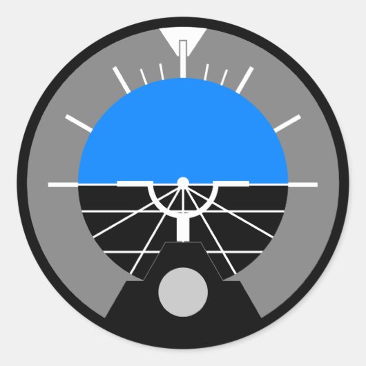 Hoogteaanwijzer Ronde Sticker (Voorkant)