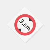 Hoogtemarktpapier — servetten (Hoek)